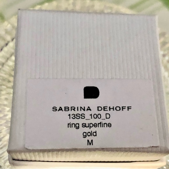 BNIB SABRINA DEHOFF GOLD PLATED RING - Picture 8 of 8